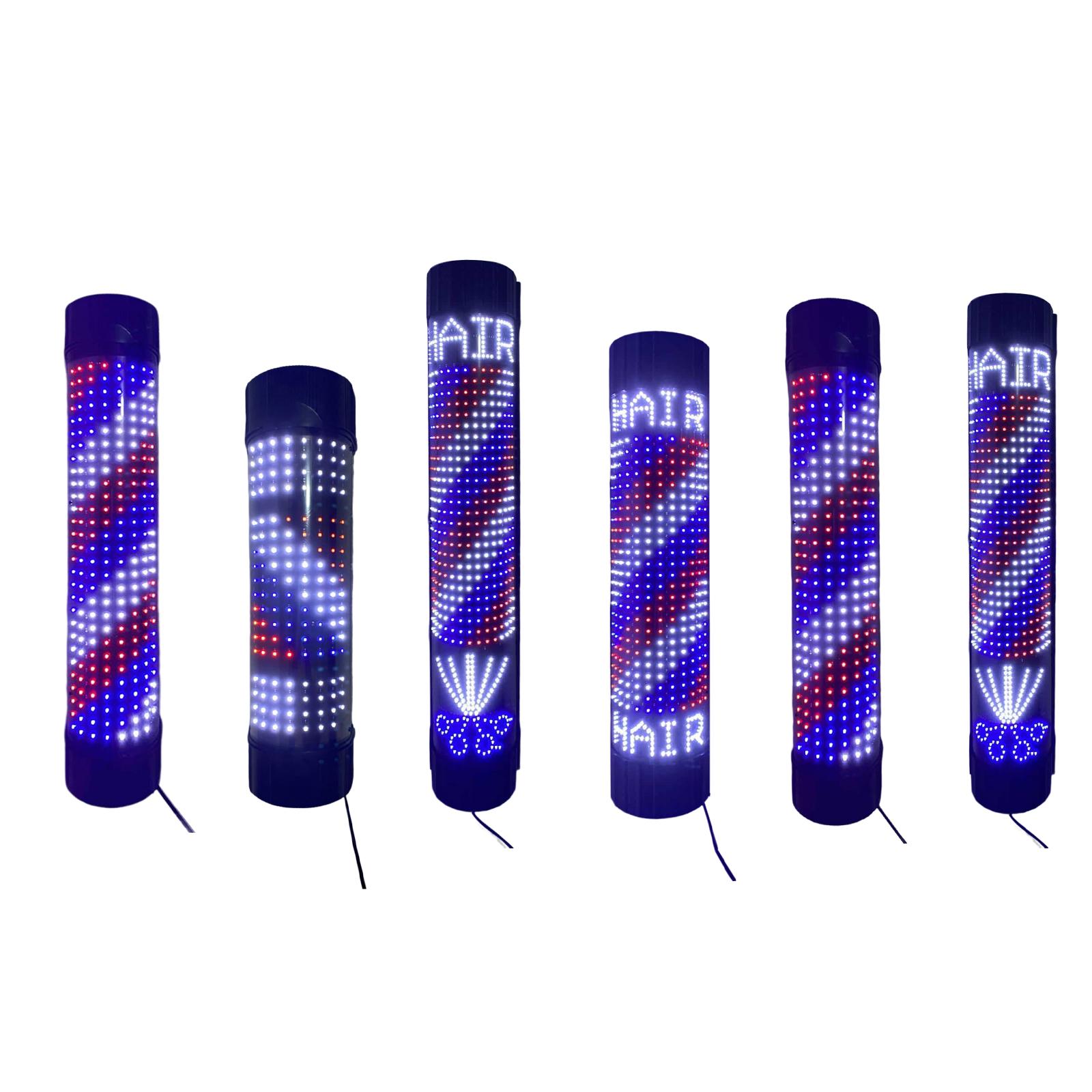 Outdoor Lighting Wall Mount - Barber Pole LED Light Rotating Wall