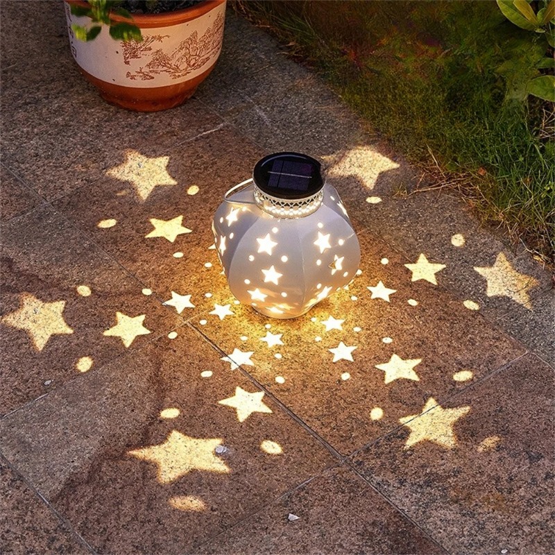 Outdoor Lighting And Landscape - Garden Star Projector Lamp Hanging Solar