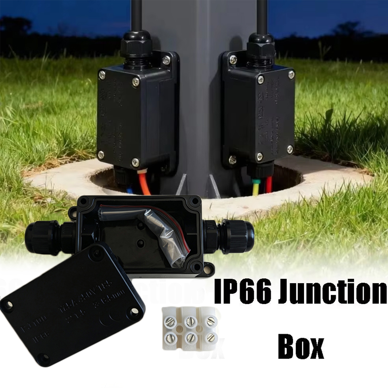 Outdoor Lighting Connectors - 1pc 2 Way Outdoor Waterproof IP66