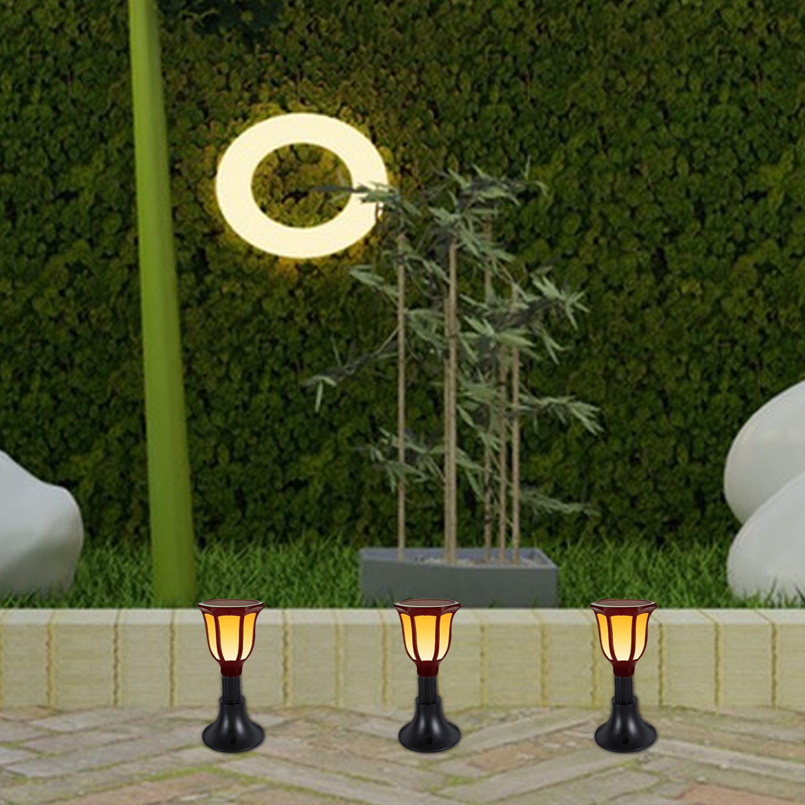 Outdoor Lighting Ground - 10Pcs Solar Lamp Holder ABS Garden