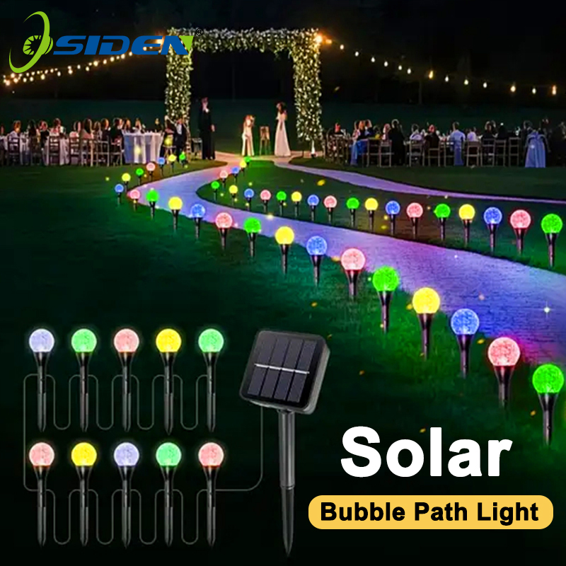 Outdoor Lighting Driveway - 30 LED Solar Bubble Ball String