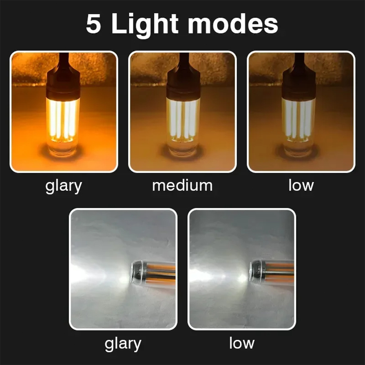 Usb Rechargeable Led Camping L - Outdoor Lighting On Fence recension och pris