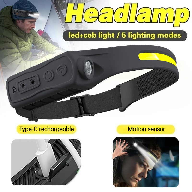 Powerful COB LED Sensor Headla - Outdoor Lighting Sensor recension och pris
