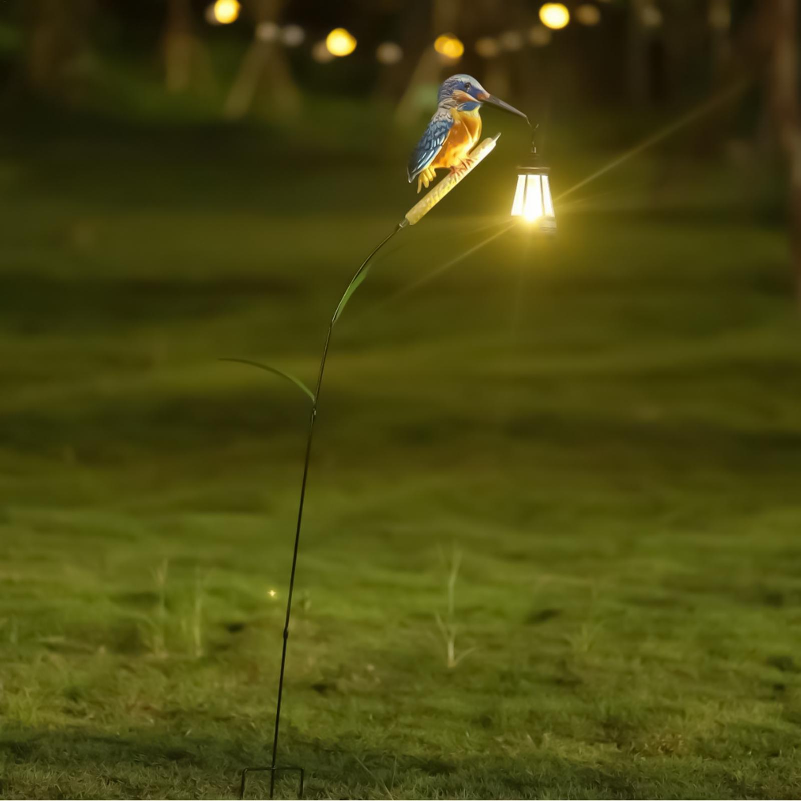 Solar Powered Kingfisher Light - Solar Path Light recension och pris