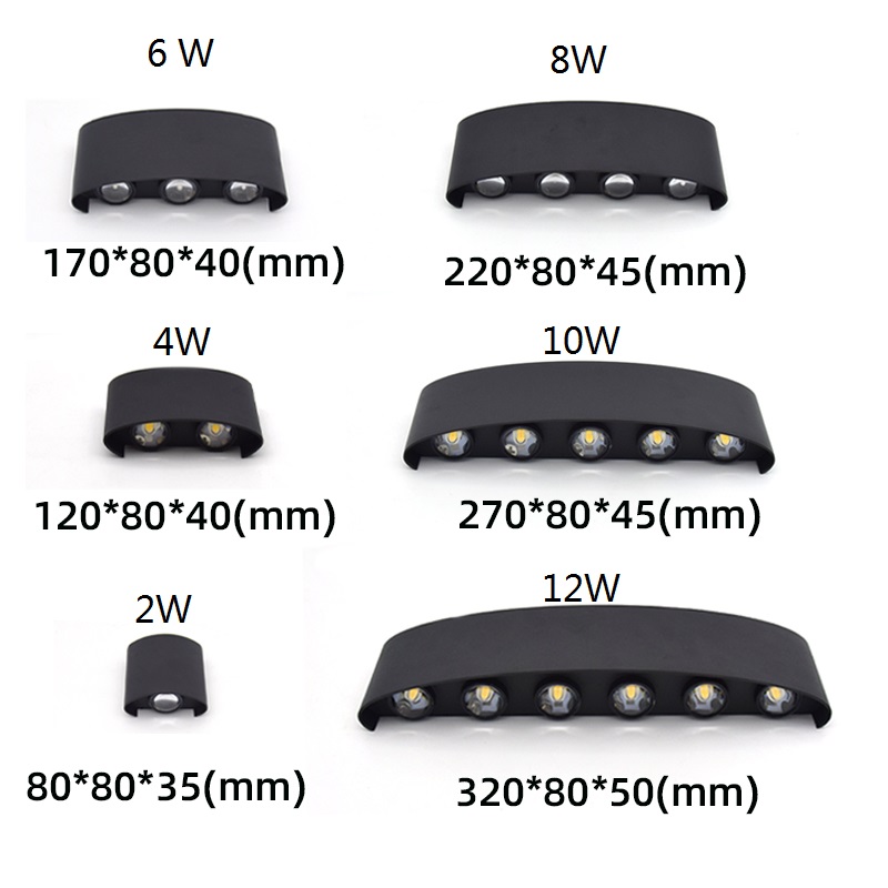 2W 4W 6W 8W 10W 12W LED Wall L - Outdoor Lighting Wall Mount recension och pris