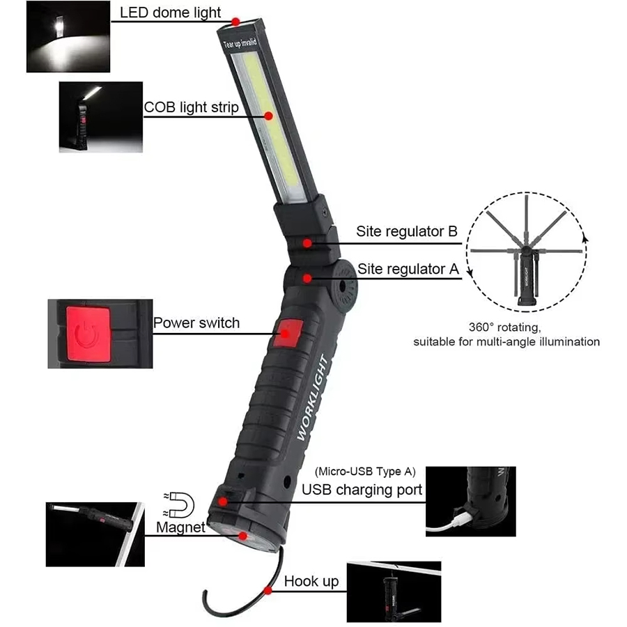 Portable LED Flashlight with M - Outdoor Lighting Bulbs recension och pris