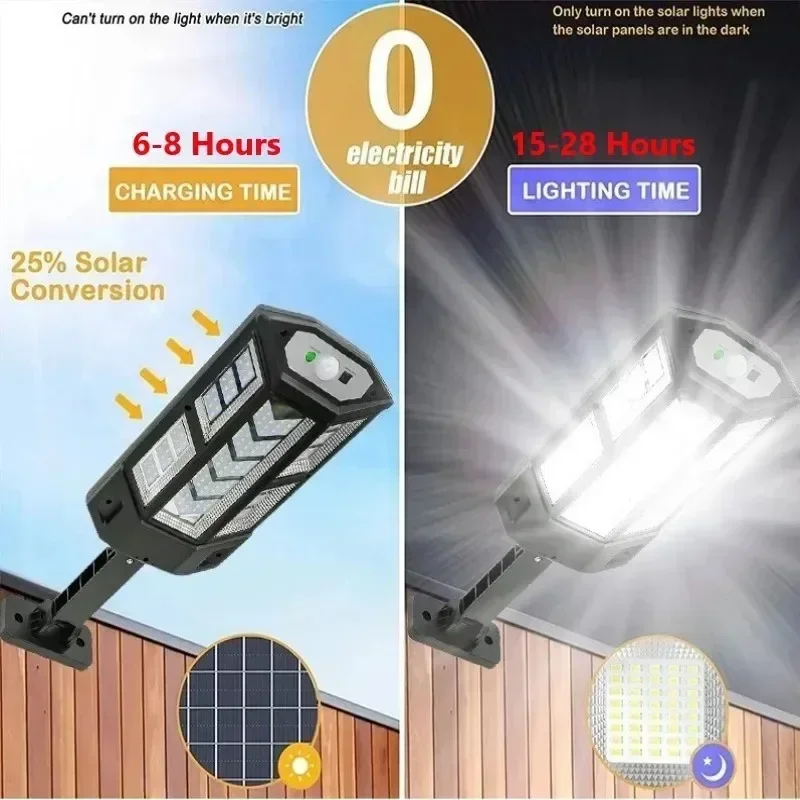 Newest Solar Lamp Powerful Out - Outdoor Lighting Sensor recension och pris