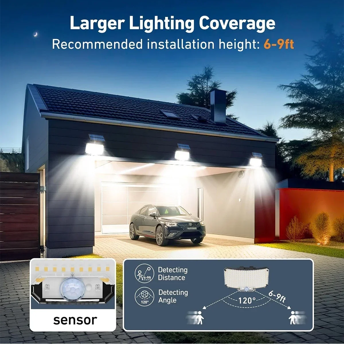 234LED Solar Outdoor Lights Mo - Outdoor Lighting Sensor recension och pris