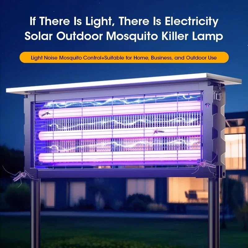 Heavy Duty Solar Insect Killer - Outdoor Lighting On Fence recension och pris