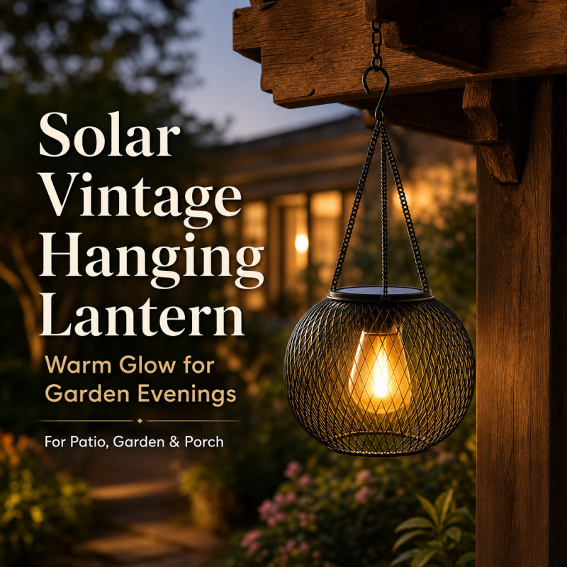 Solar Powered LED Hanging Floo - Outdoor Lighting And Landscape recension och pris