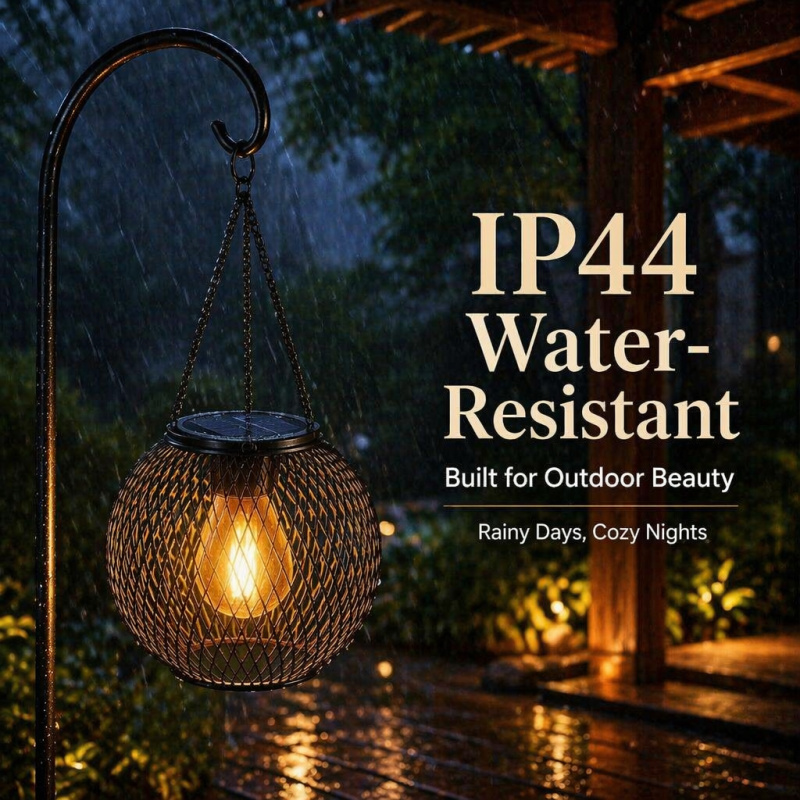 Solar Powered LED Hanging Floo - Outdoor Lighting And Landscape recension och pris