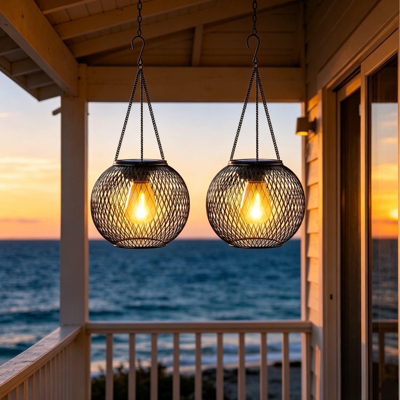 Solar Powered LED Hanging Floo - Outdoor Lighting And Landscape recension och pris