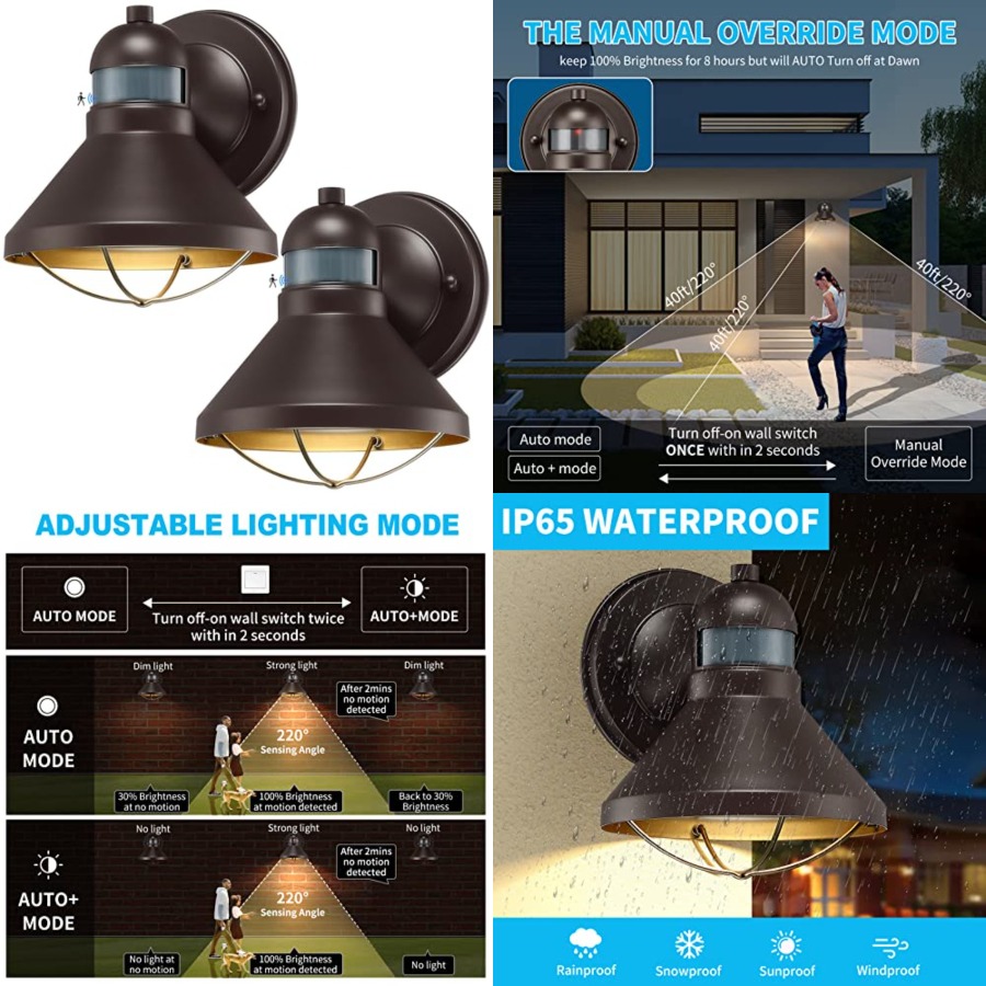 2 Pack Motion Sensor Outdoor L - Outdoor Lighting Sensor recension och pris
