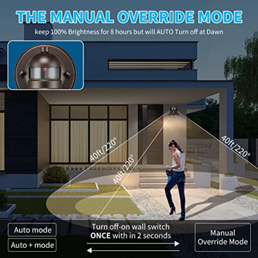 2 Pack Motion Sensor Outdoor L - Outdoor Lighting Sensor recension och pris
