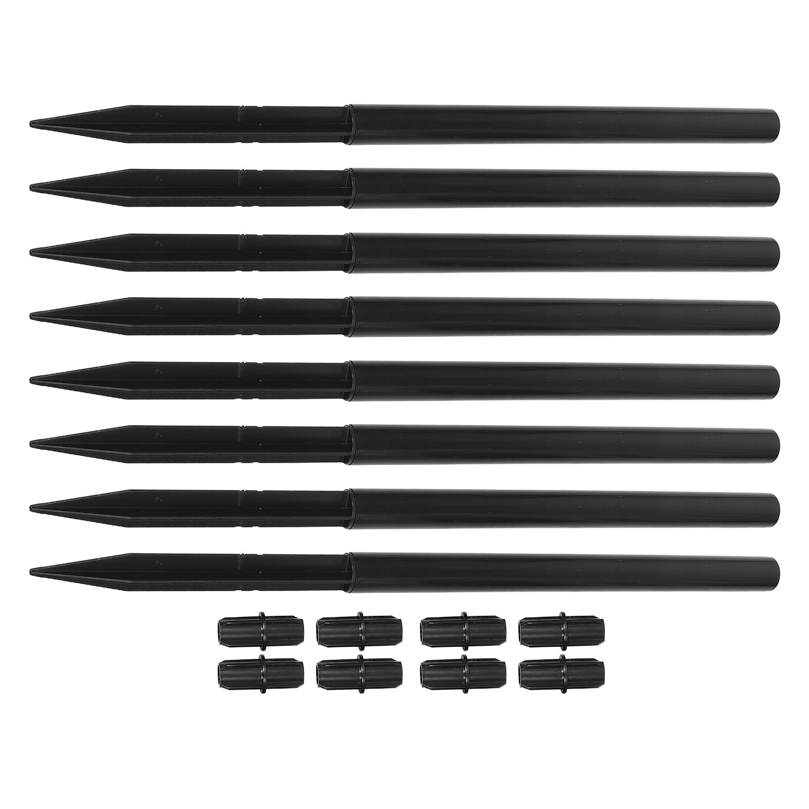 8Set Solar Light Stakes Black  - Outdoor Lighting And Landscape recension och pris