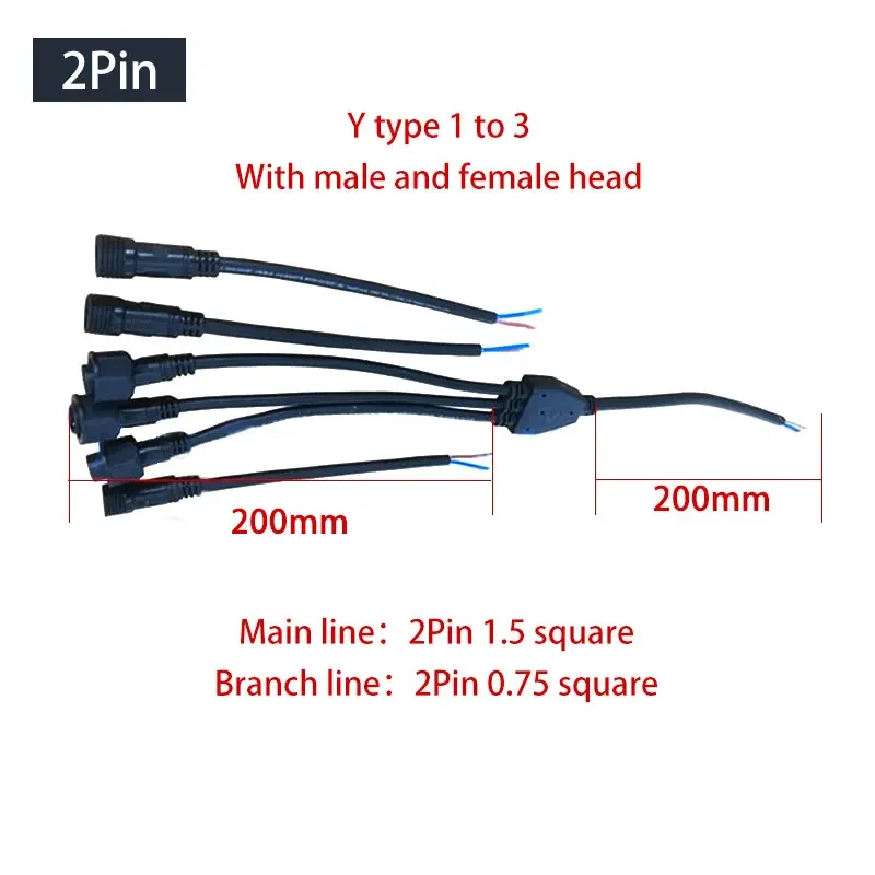 Waterproof Y-Type Wire Splitte - Outdoor Lighting Connectors recension och pris