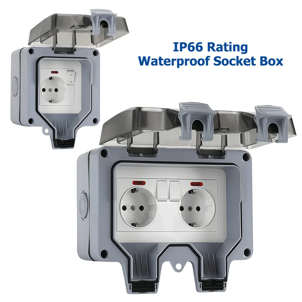 European-Style Outdoor Socket  - Outdoor Lighting Wall Mount recension och pris
