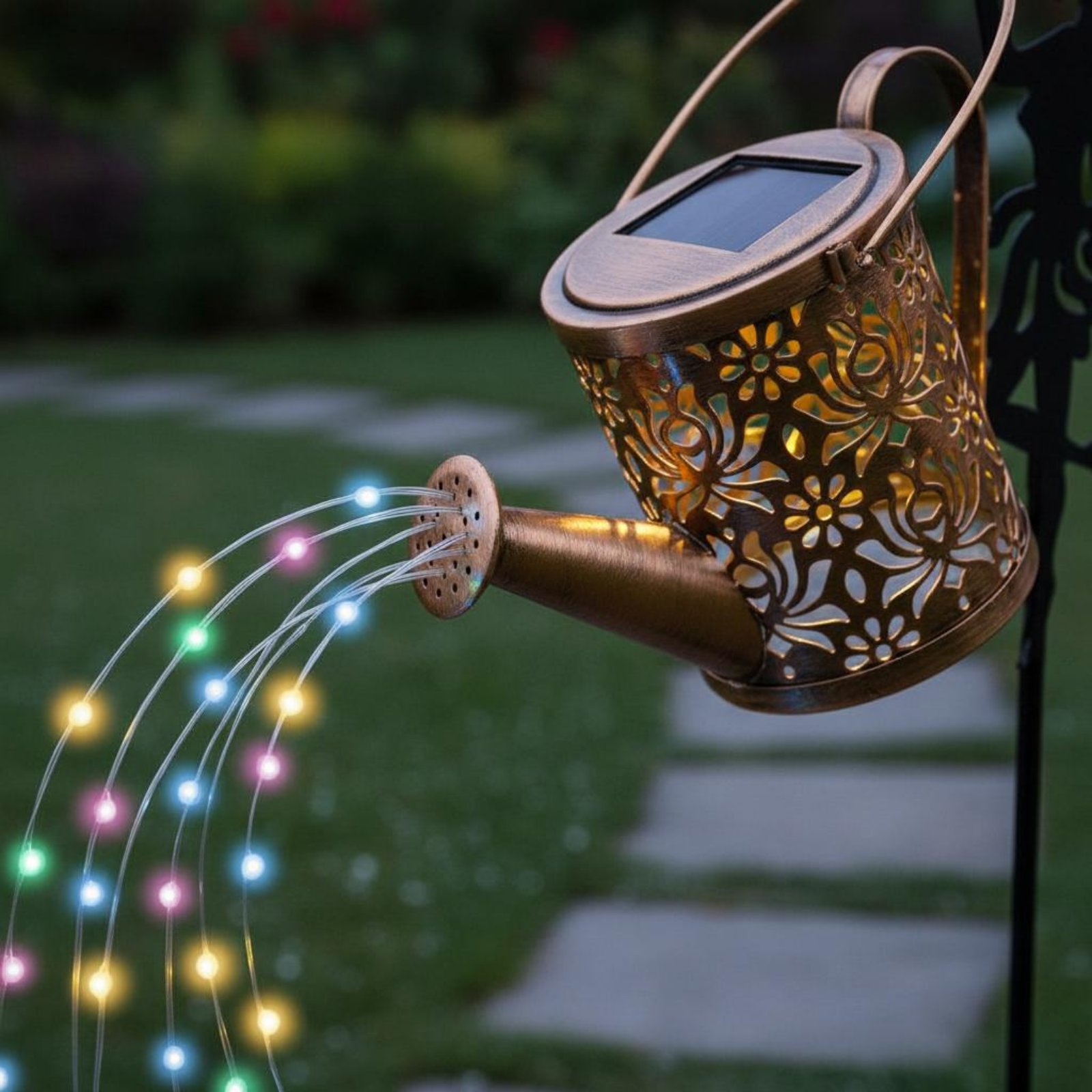 Solar Fairy Watering Can Light - Outdoor Lighting Yard Decoration recension och pris