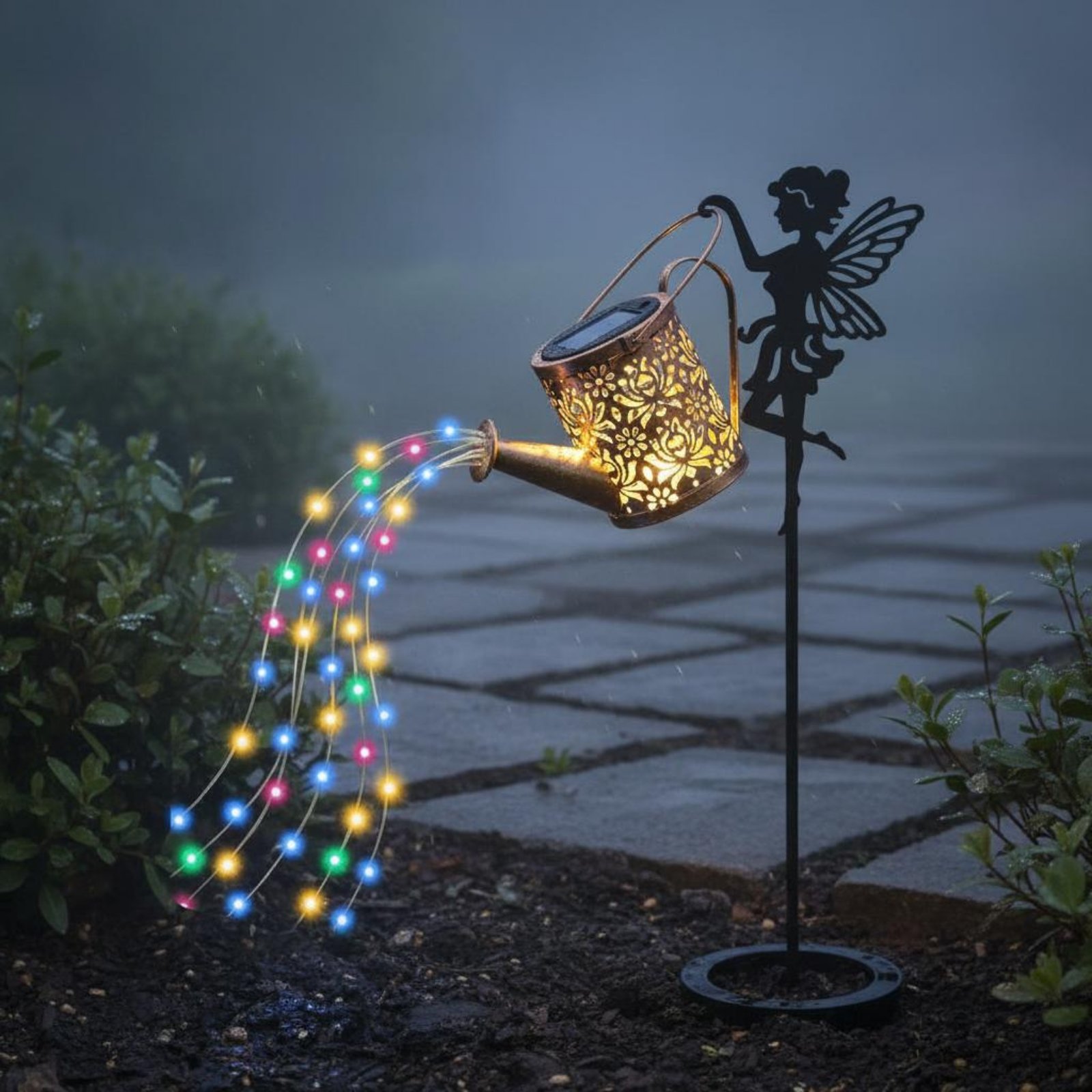 Solar Fairy Watering Can Light - Outdoor Lighting Yard Decoration recension och pris