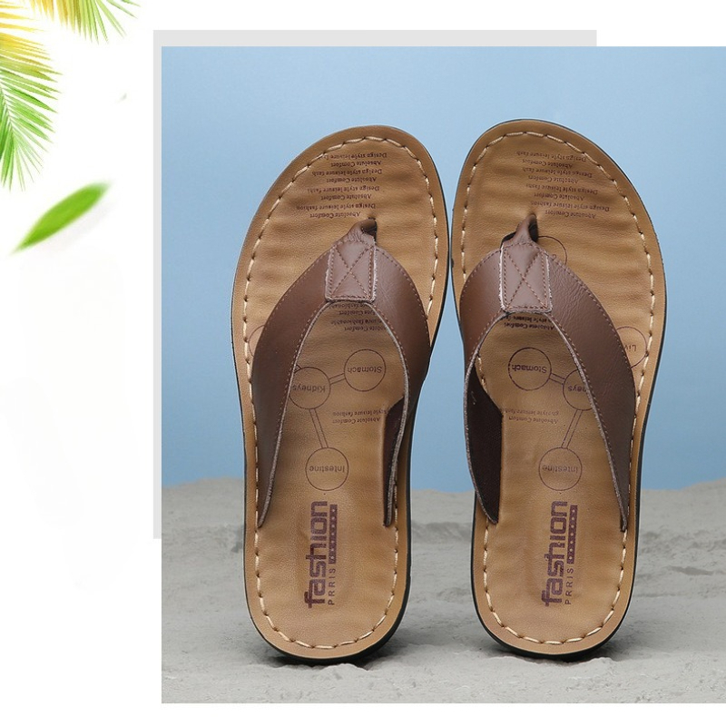 2026 Shoes Leather Men's Flip  - Outdoor Lighting Trends recension och pris