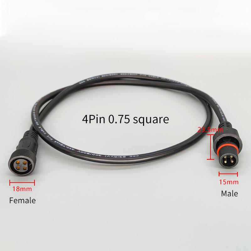 Male Famale Plug Cable 4Pin Wa - Outdoor Lighting Connectors recension och pris