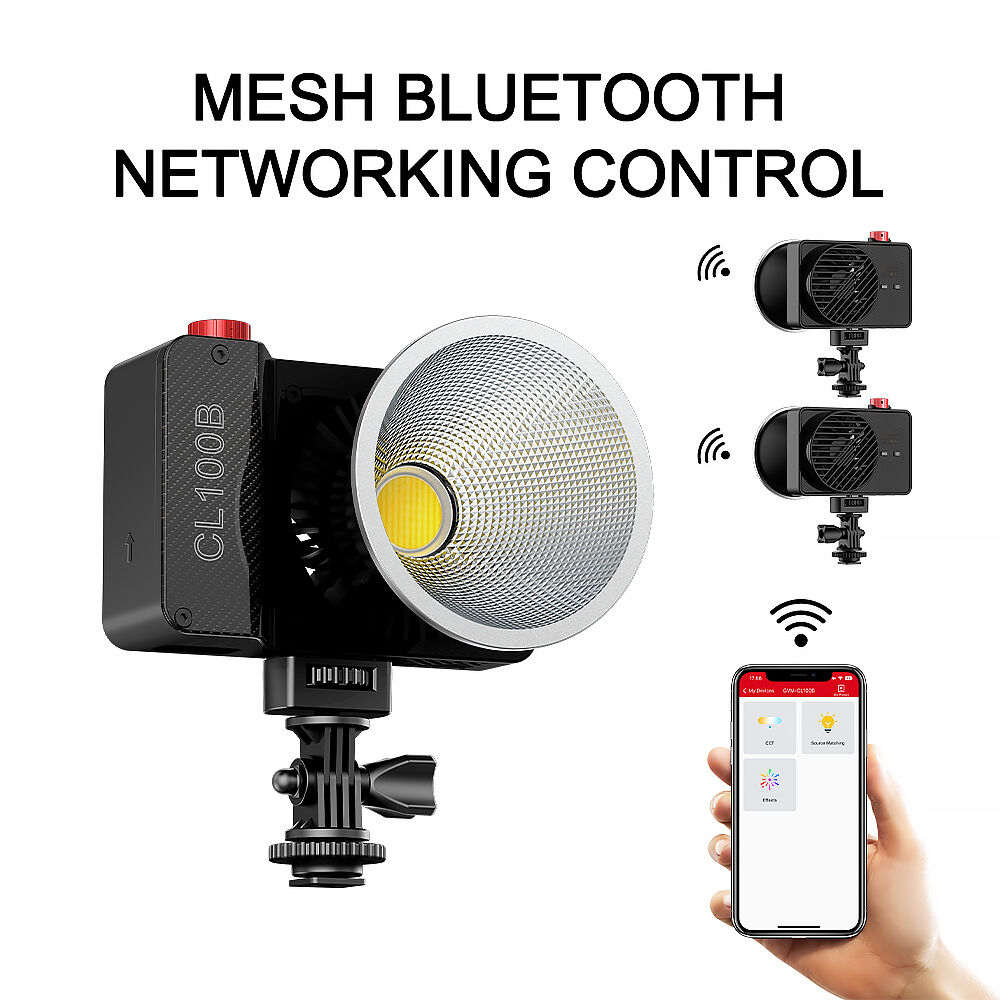 GVM CL100B Portable Bi-Color L - Outdoor Lighting Video Shooting recension och pris