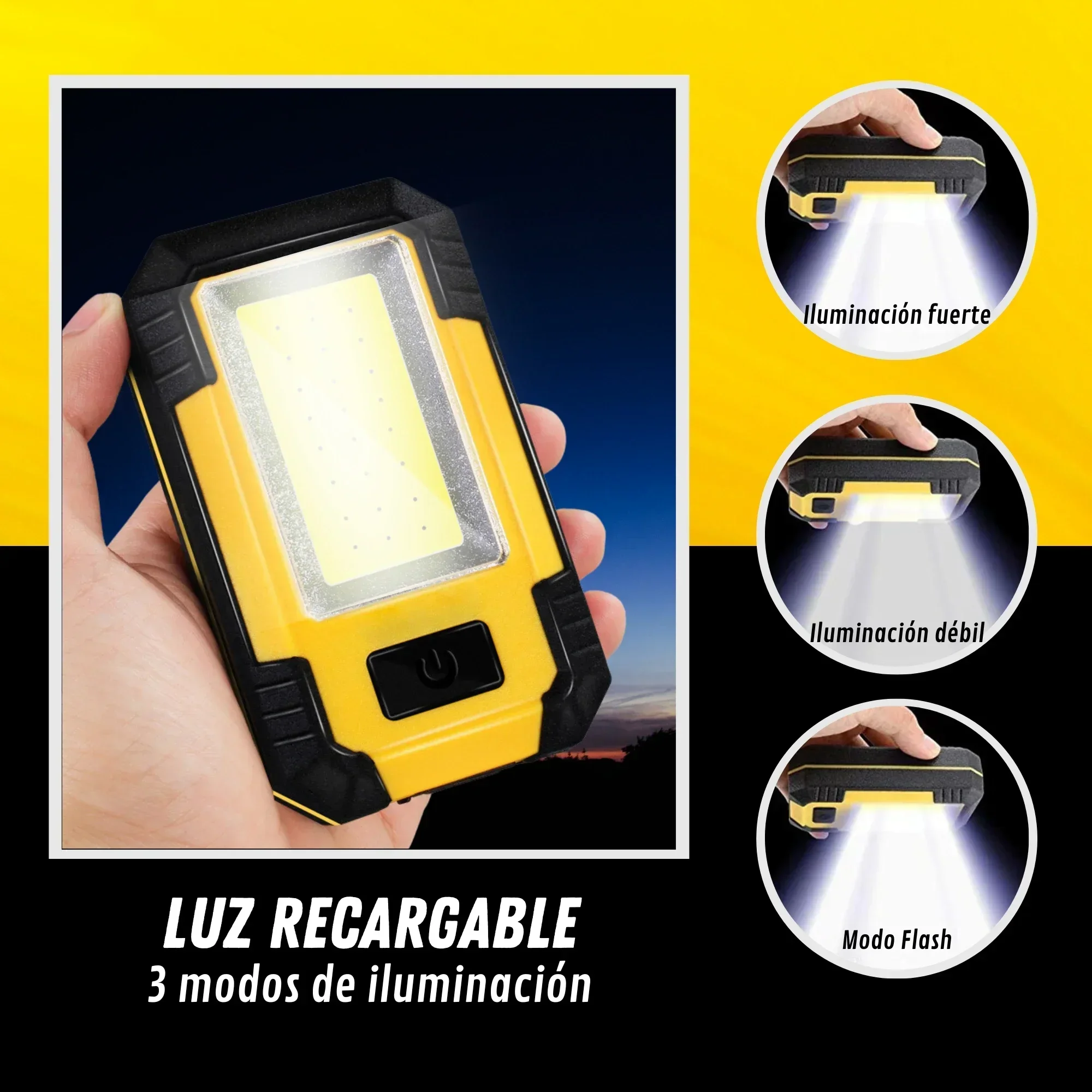 Rechargeable 4000MaH Work Ligh - Outdoor Lighting Bulbs recension och pris