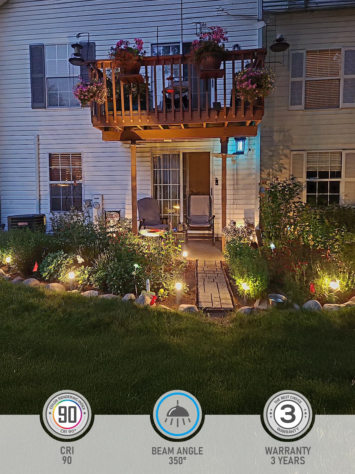 8Pcs LED Outdoor Garden Lawn L - Outdoor Lighting Driveway recension och pris