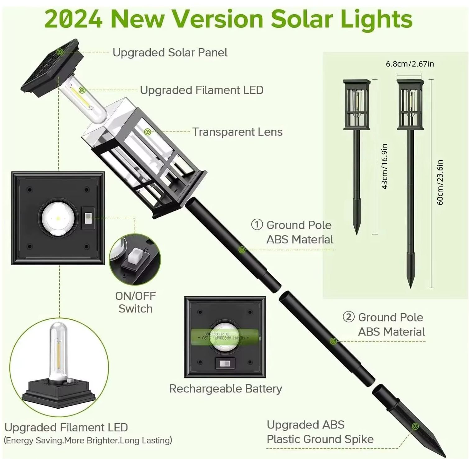 Solar Pathway Light Outdoor So - Outdoor Lighting Driveway recension och pris