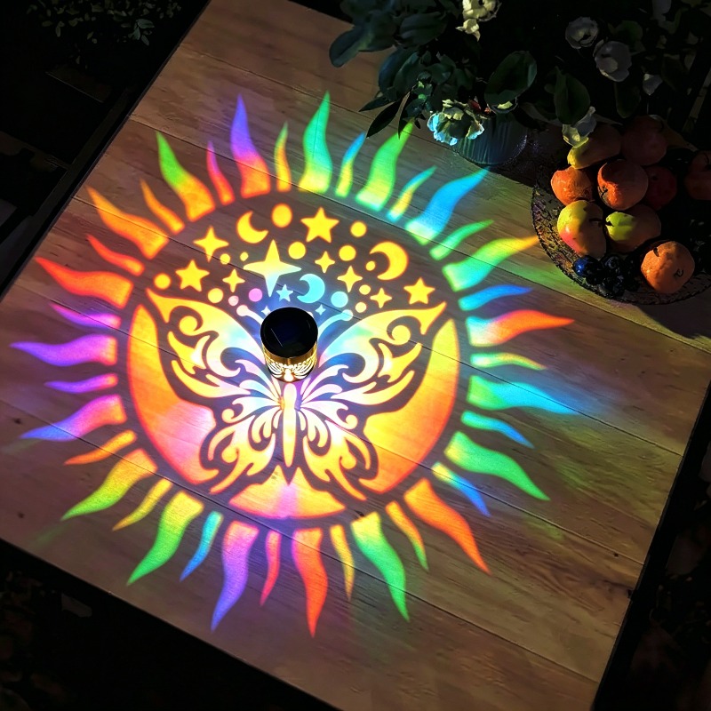 Solar Mandala Butterfly Projec - Outdoor Lighting On Fence recension och pris