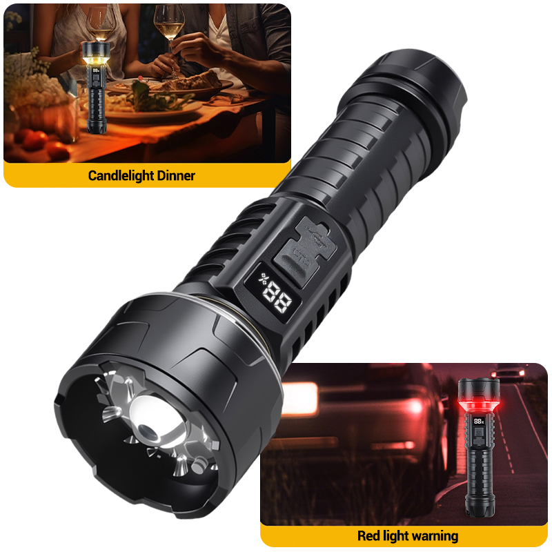 COB LED Flashlight Rechargeabl - Outdoor Lighting Bulbs recension och pris
