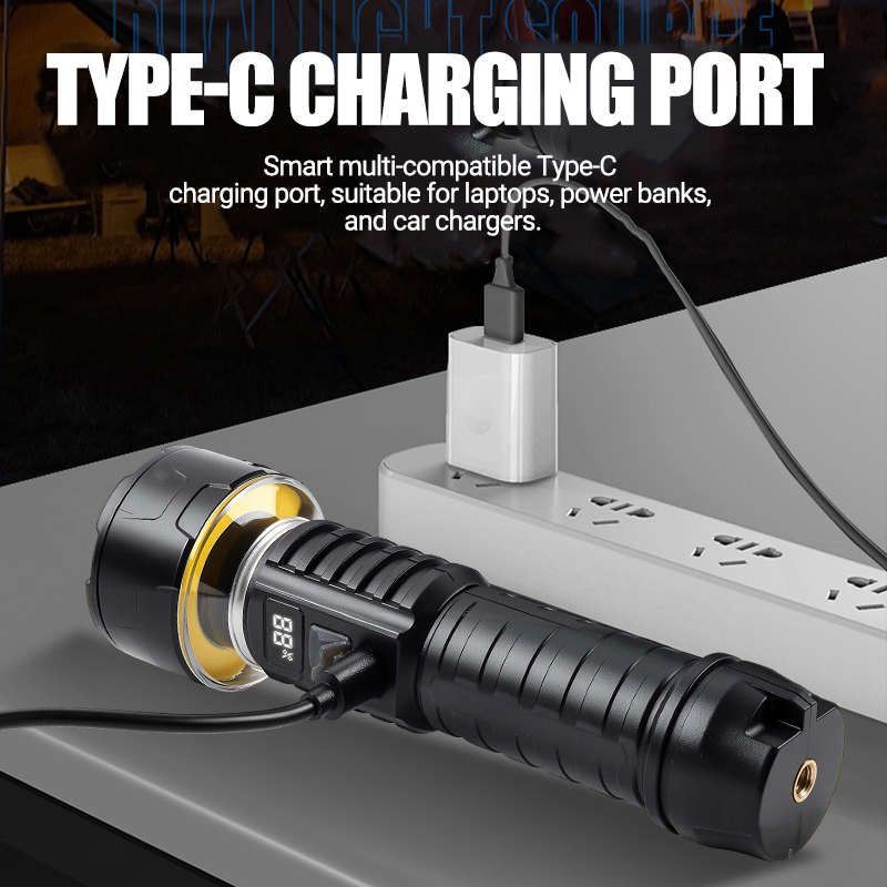 COB LED Flashlight Rechargeabl - Outdoor Lighting Bulbs recension och pris