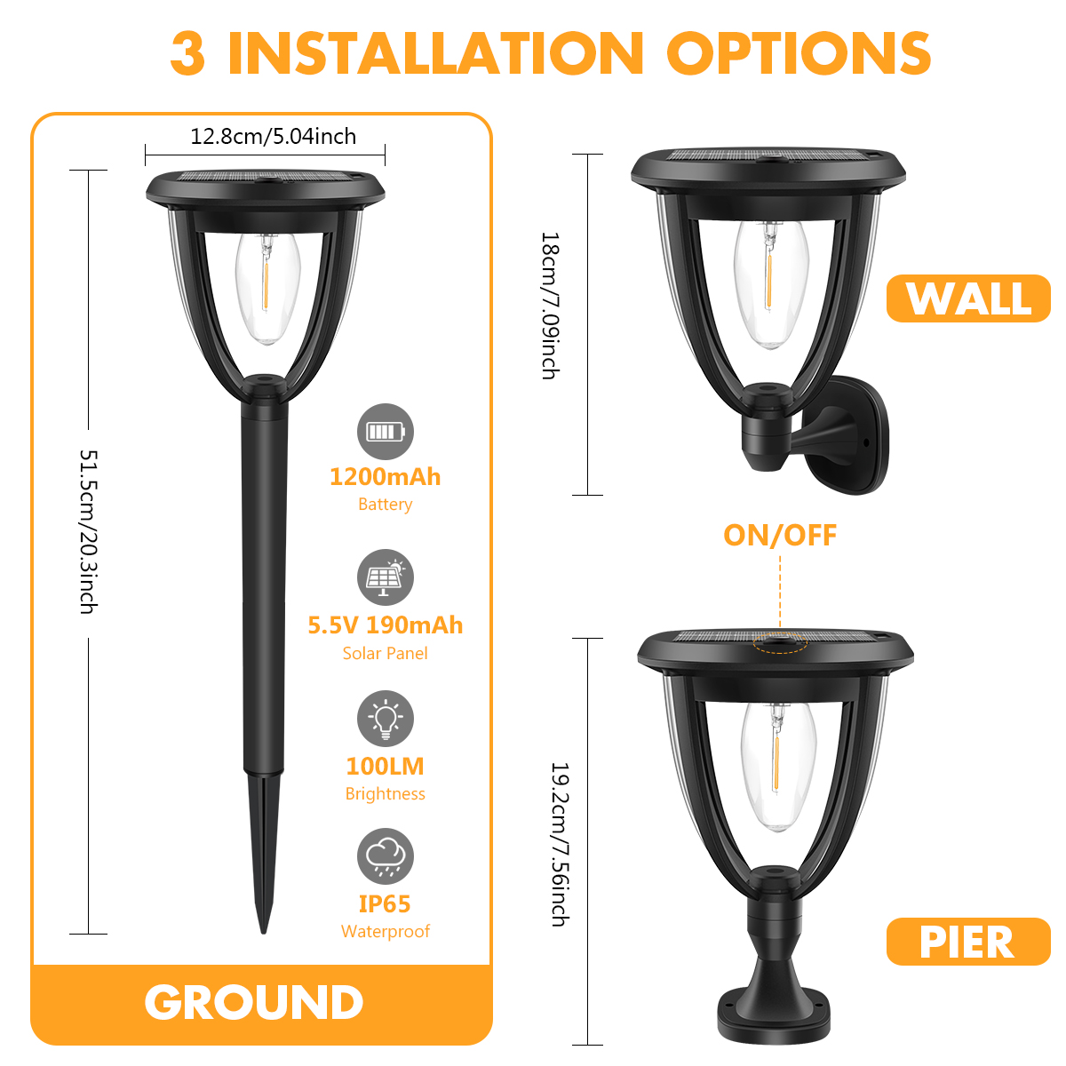 Solar Powered Light Outdoor So - Outdoor Lighting Install recension och pris