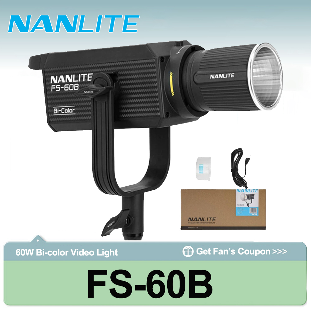 Nanlite FS-60B 70W Bi-color Sp - Outdoor Lighting Video Shooting recension och pris