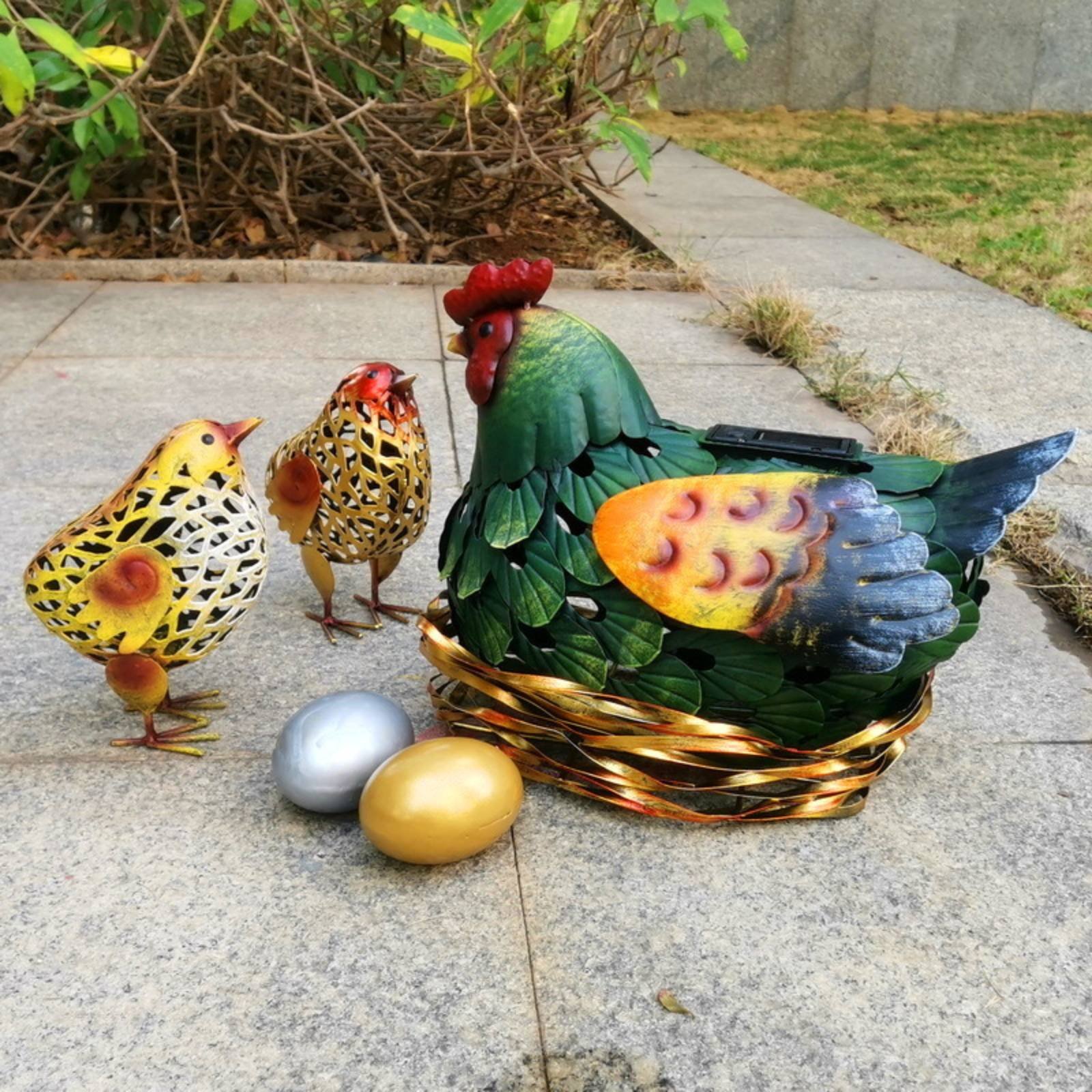 Solar Lantern Chicken Statue O - Outdoor Lighting Yard Decoration recension och pris