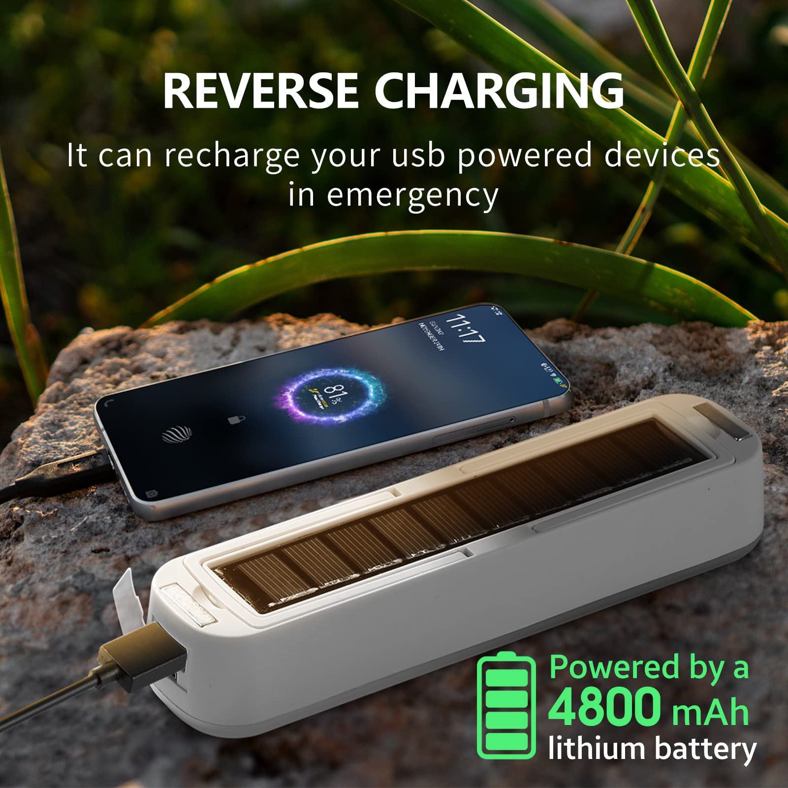 Solar Rechargeable Camping Lan - Outdoor Lighting On Fence recension och pris