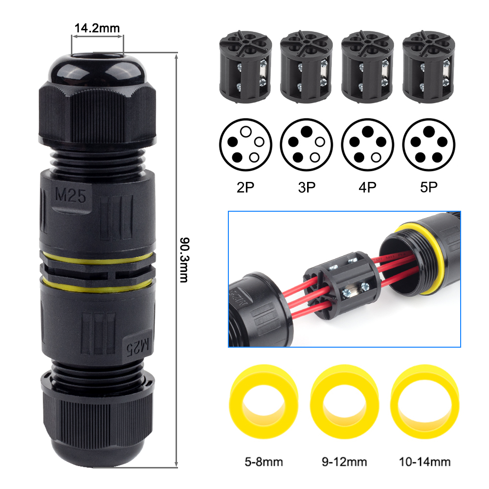 IP68 M25 Cable Connector Outdo - Outdoor Lighting Connectors recension och pris