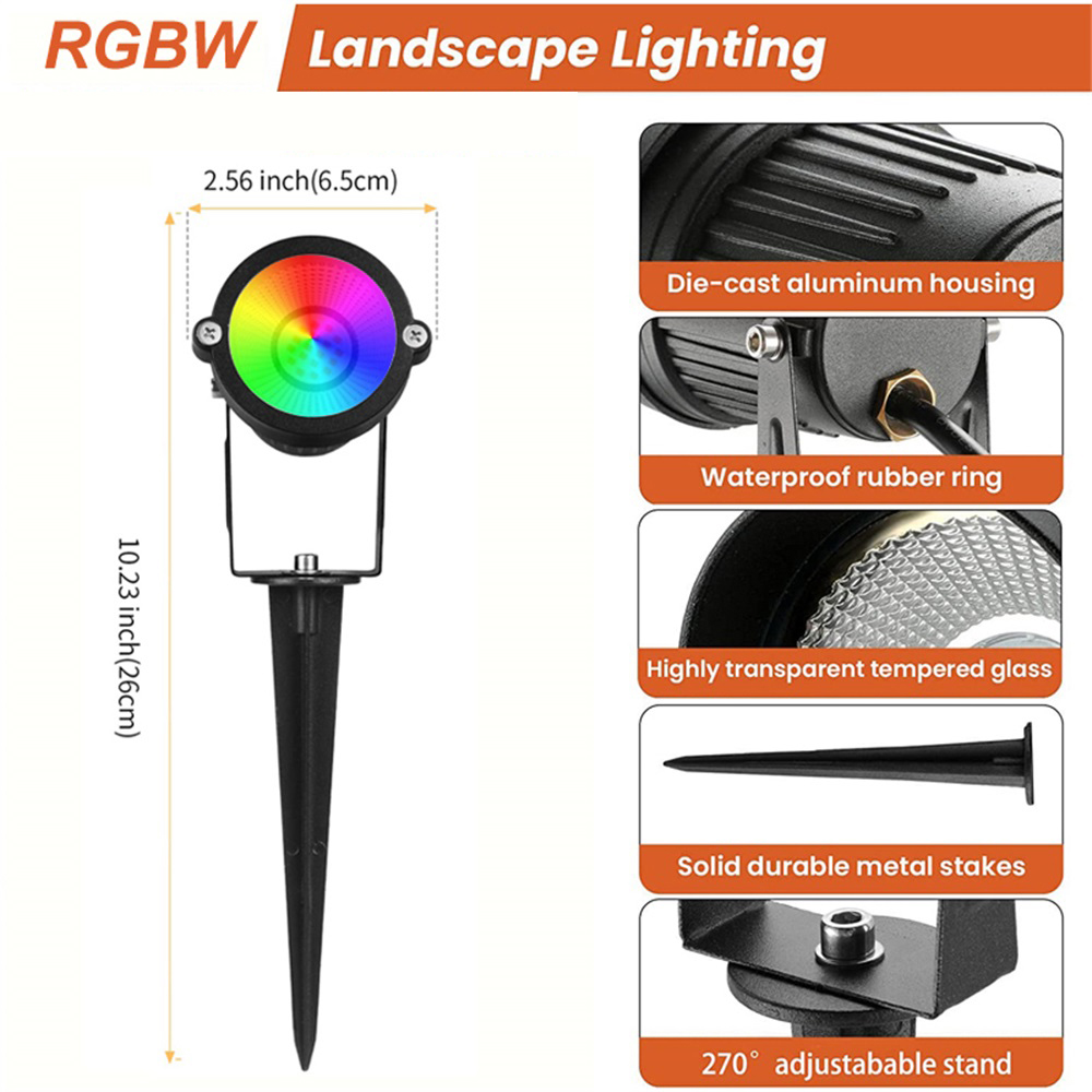 RGBW Landscape Lighting 10W wi - Outdoor Lighting And Landscape recension och pris