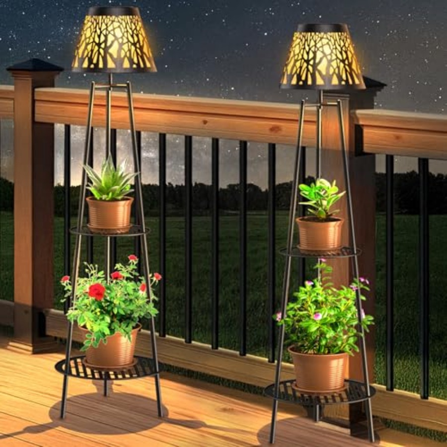 2 Pack Outdoor Solar Floor Lam - Outdoor Lighting And Decor recension och pris