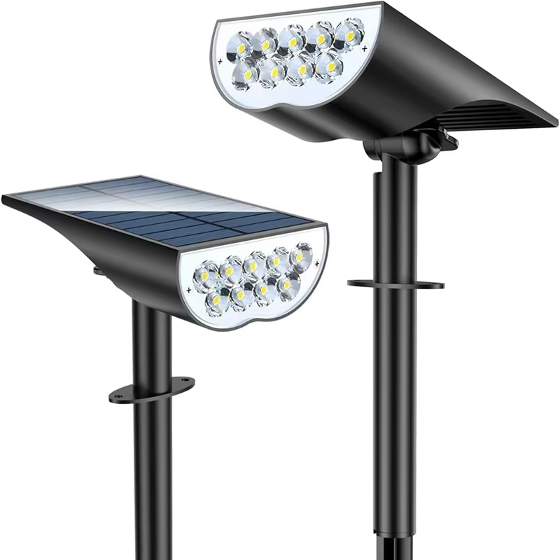 9 LED Solar Garden Spotlights  - Outdoor Lighting And Landscape recension och pris