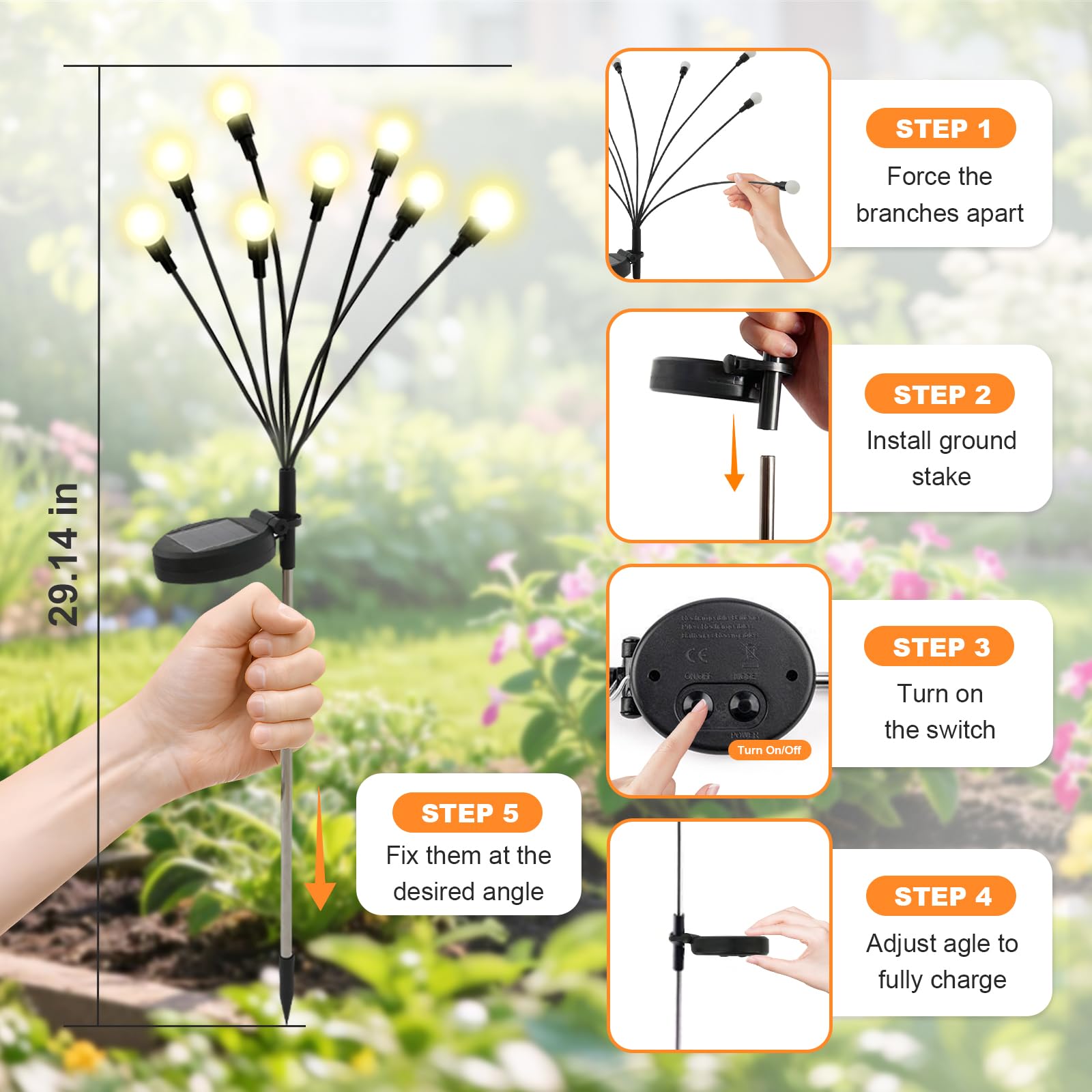 Solar Garden Decorative Lights - Outdoor Lighting Yard Decoration recension och pris
