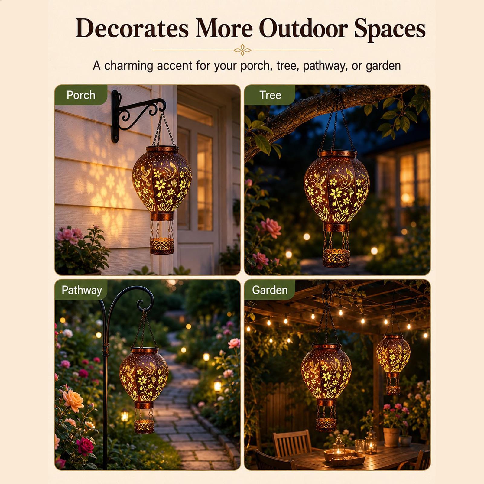 Hot Air Balloon Solar Light Hu - Solar Path Light recension och pris