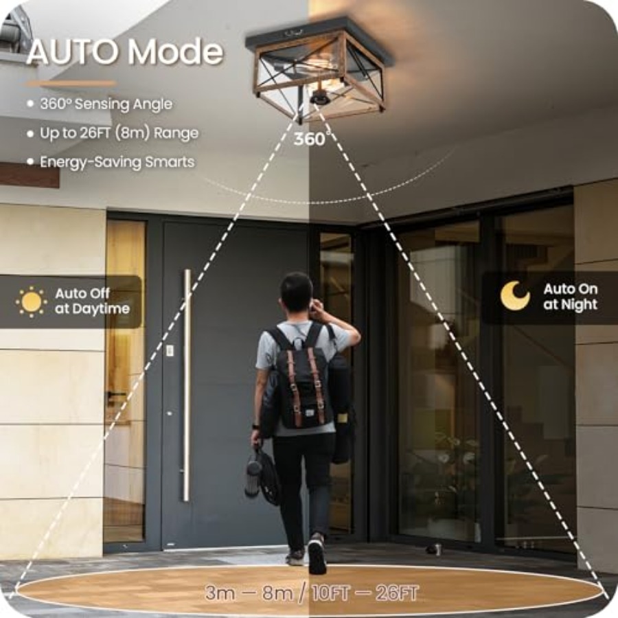 Outdoor Ceiling Light with Mot - Outdoor Lighting Sensor recension och pris