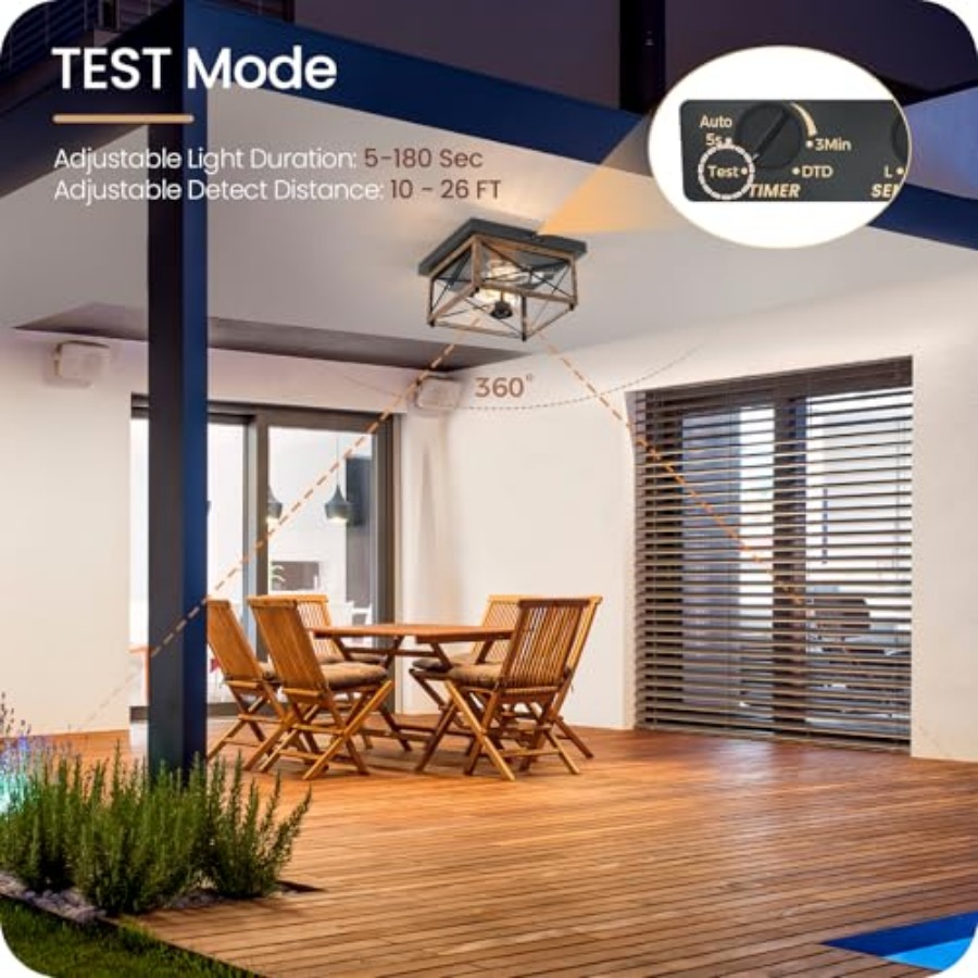 Outdoor Ceiling Light with Mot - Outdoor Lighting Sensor recension och pris