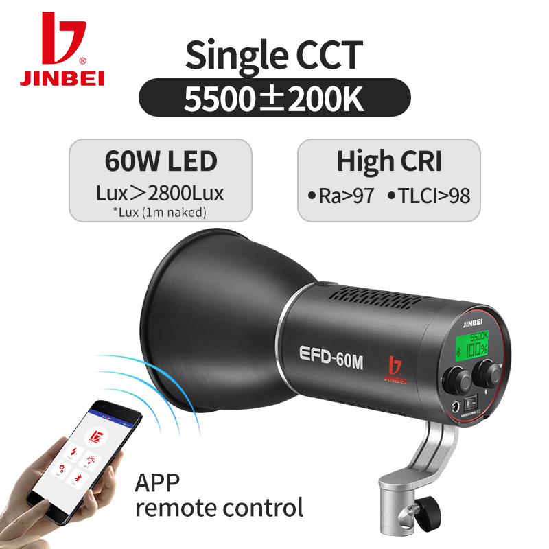 JINBEI EFD-60M High Quality LE - Outdoor Lighting Video Shooting recension och pris
