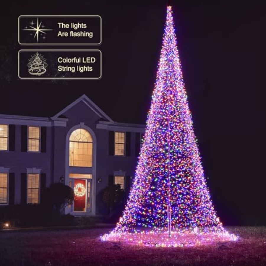 Outdoor Flagpole LED Christmas - Outdoor Lighting Install recension och pris