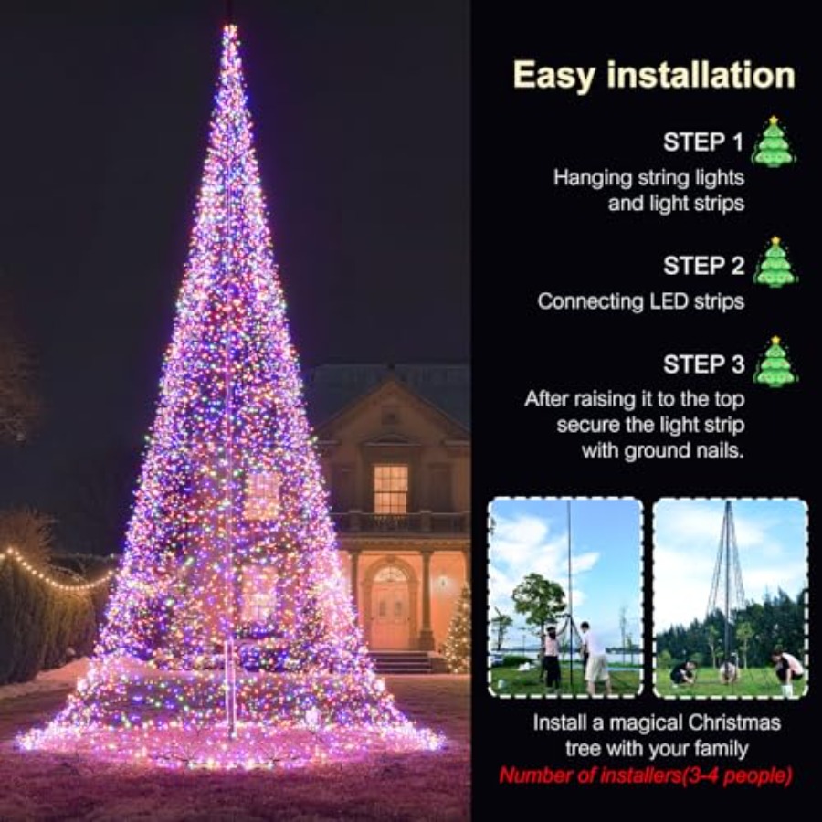 Outdoor Flagpole LED Christmas - Outdoor Lighting Install recension och pris