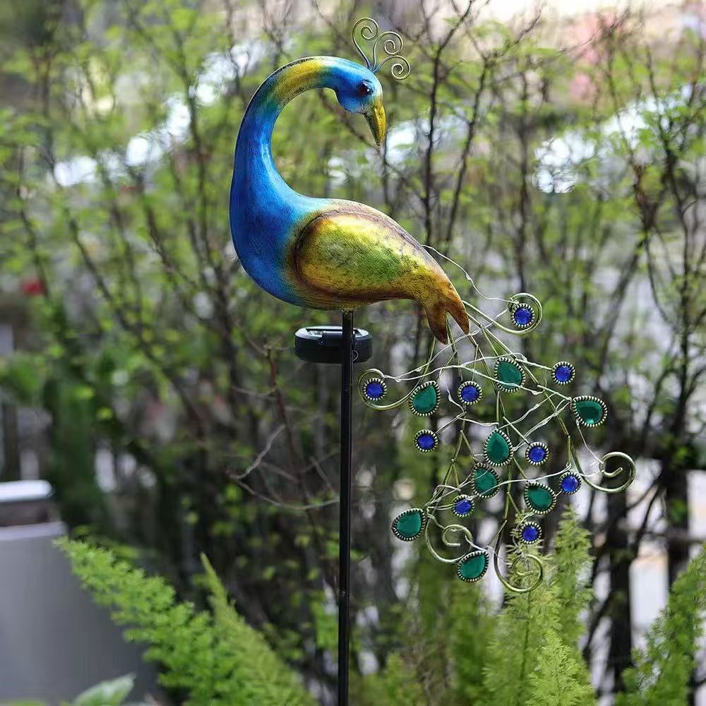 Metal Peacock Solar Stake Ligh - Solar Path Light recension och pris