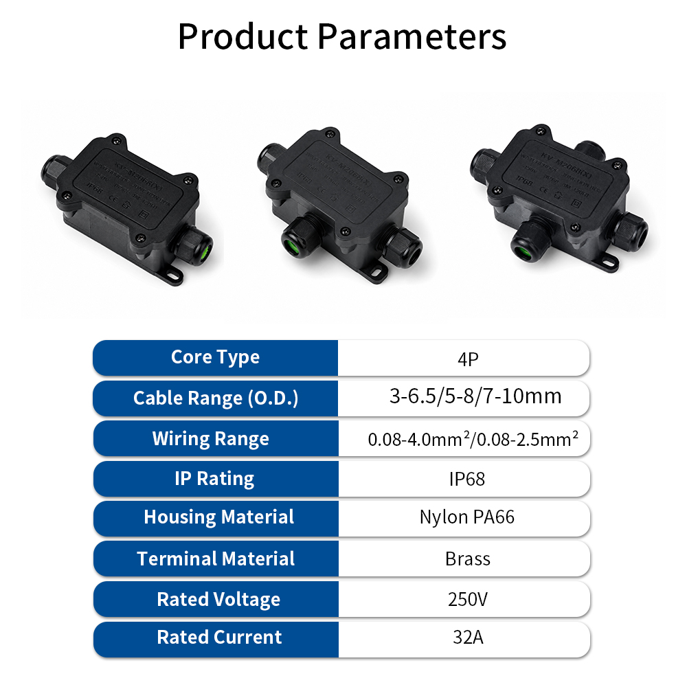 IP68 Waterproof Junction Box 2 - Outdoor Lighting Connectors recension och pris