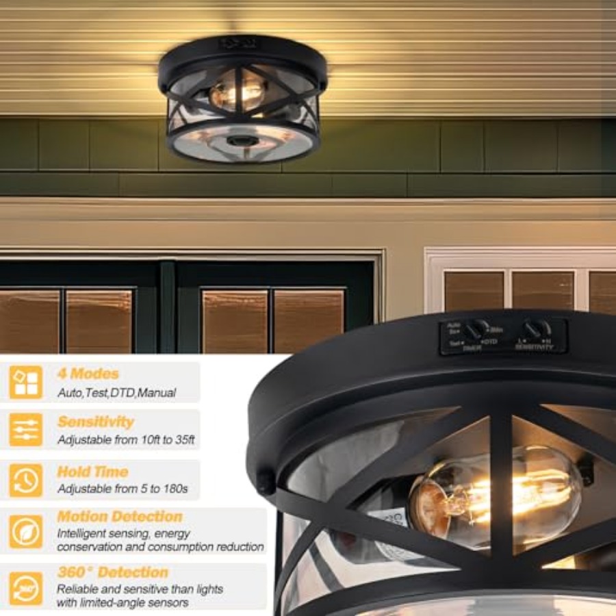Motion Sensor Outdoor Ceiling  - Outdoor Lighting Sensor recension och pris